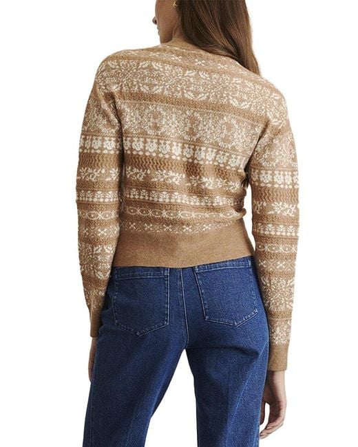 Tanya Taylor Blue Mariah Wool & Cashmere-Blend Sweater