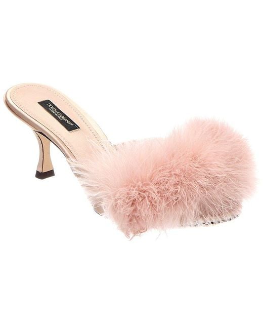 Dolce & Gabbana Pink 60 Satin Sandal