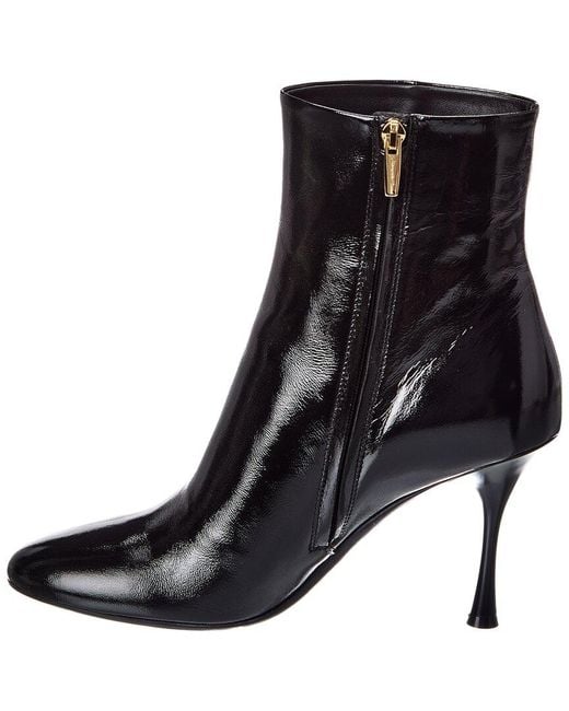 Gianvito Rossi Black Carla 85 Leather Bootie