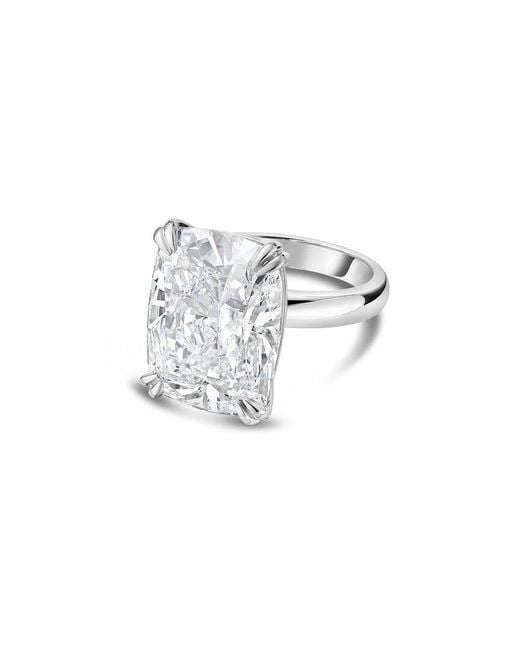 Diana M White Diana M. Platinum 12.00 Ct. Tw. Lab-Grown Diamond Solitaire Ring