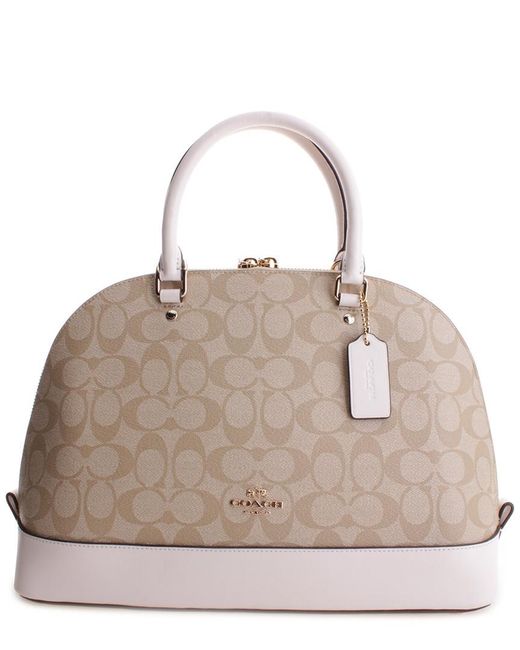 COACH Natural Signature Sierra Satchel