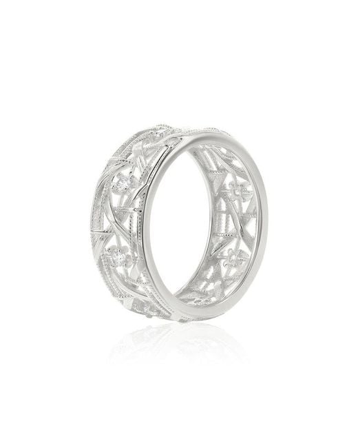 Suzy Levian CZ Jewelry White Suzy Levian Cz Eternity Ring