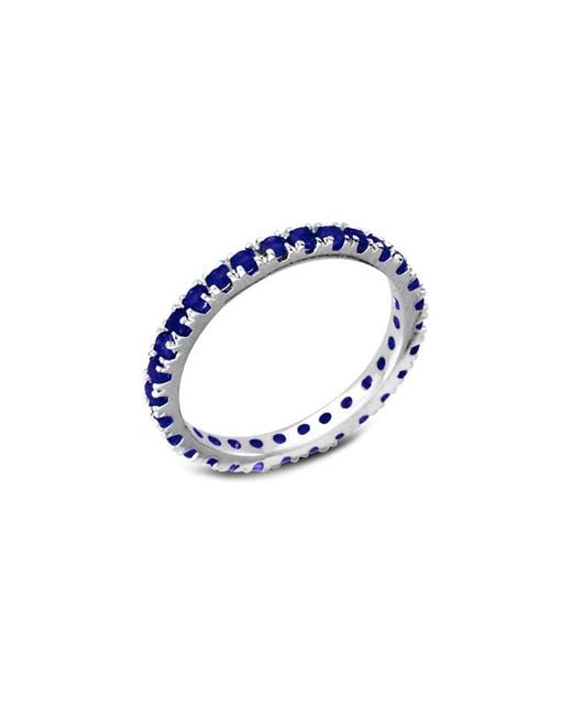 Diana M Blue Fine Jewelry 14k 0.70 Ct. Tw. Sapphire Eternity Ring
