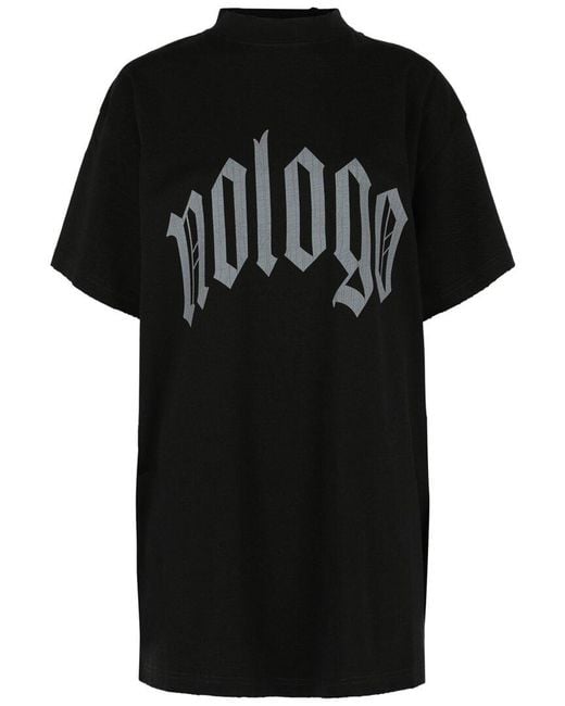 Balenciaga Black Oversized No Logo T-Shirt