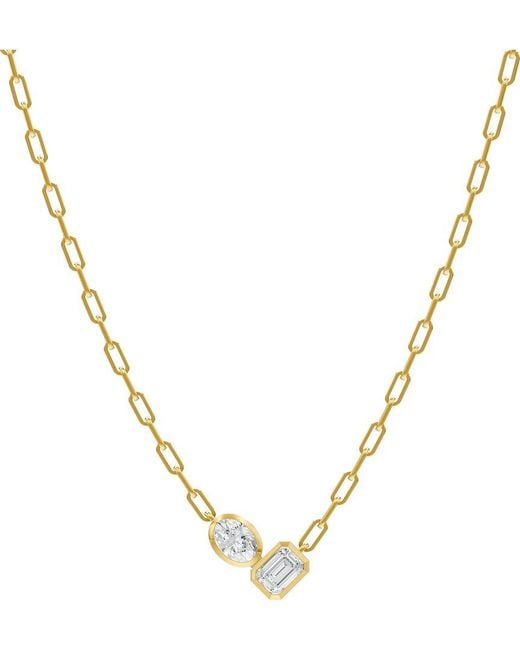 Lab Grown Diamonds Metallic 18K Over 1.80 Ct. Tw. Lab-Grown Diamond Necklace