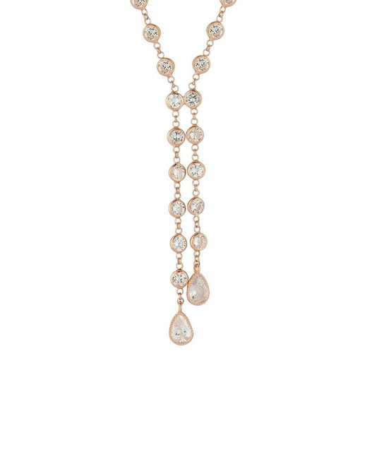Sphera Milano White 14K Plated Cz Necklace