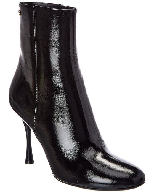 Gianvito Rossi Black Carla 85 Leather Bootie