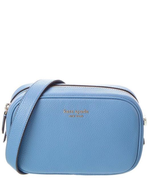 Kate Spade Blue Deco Leather Crossbody Tote