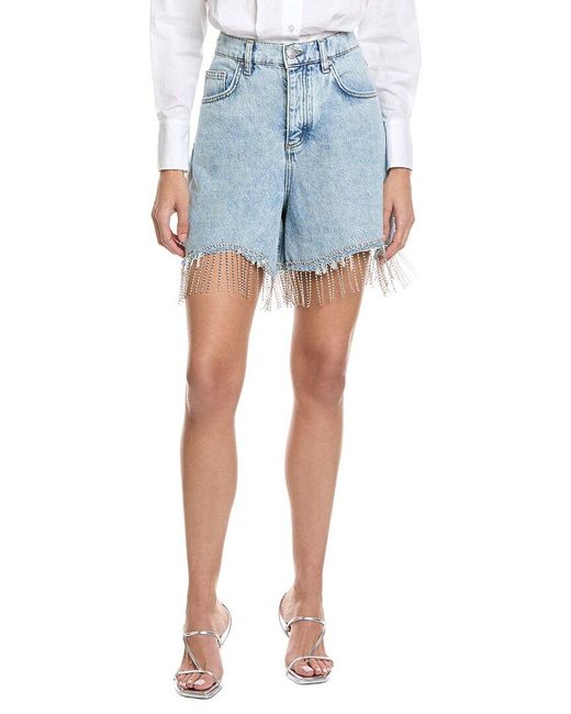 Maje Blue Denim Short