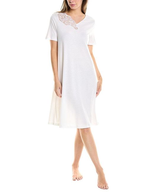 Hanro Naila Nightgown in White Lyst UK