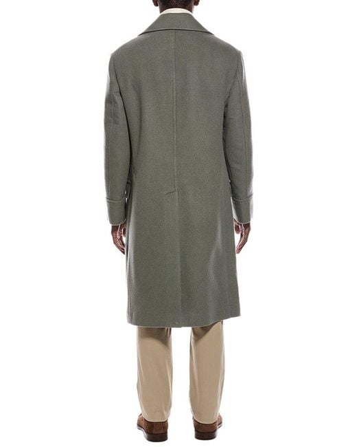 Brunello Cucinelli Gray Wool Coat for men