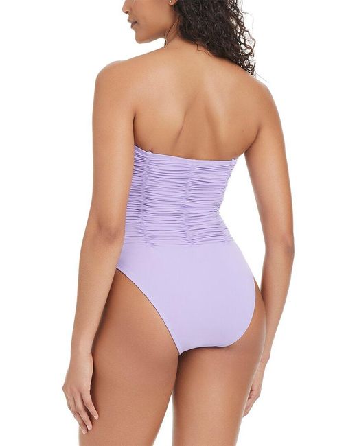 Sanctuary Purple Banded Mio One-Piece