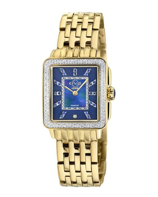 Gv2 Metallic Padova Gemstone Watch