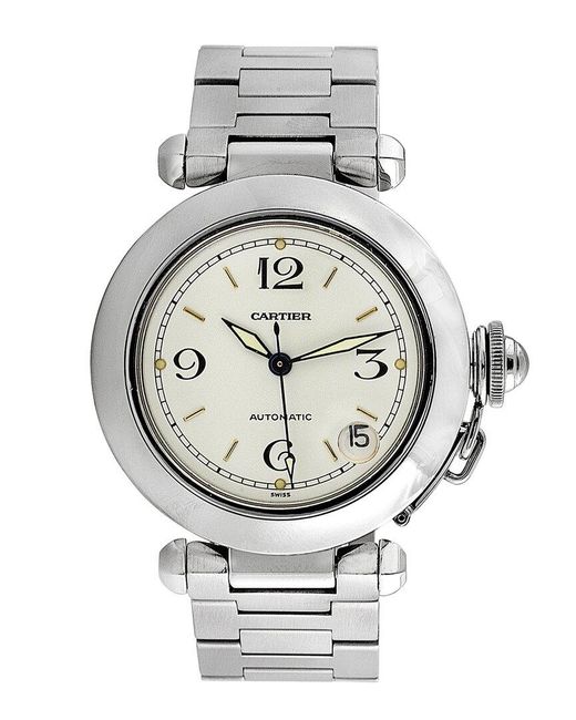 Cartier Gray Pasha Watch, Circa 2000S (Authentic Pre-Owned) for men