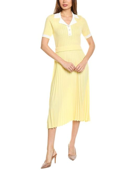 Nanette Lepore Yellow Midi Dress