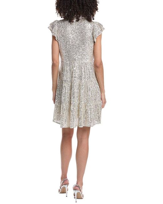 Sail To Sable White Sequin Mini Dress