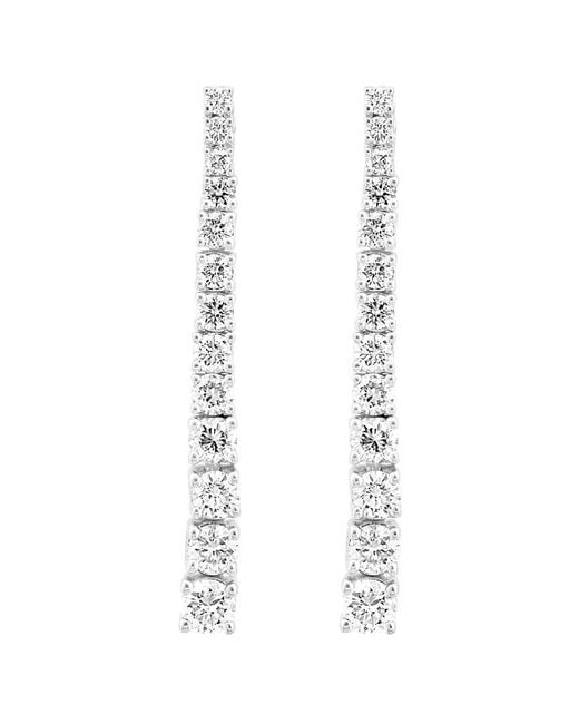 Effy Fine Jewelry White 14K 0.68 Ct. Tw. Lab-Grown Diamond Earrings