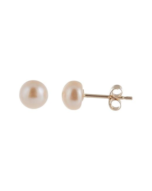 Splendid Multicolor 14k 5-6mm Freshwater Pearl Earrings