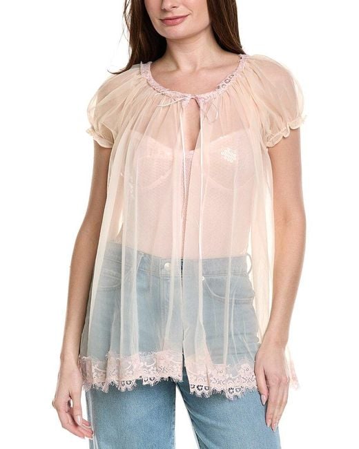 Free People Blue Bali Good Graces Bodysuit