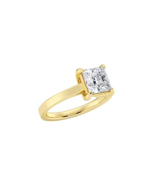 Lab Grown Diamonds Metallic 14K 2.00 Ct. Tw. Lab-Grown Diamond Solitaire Engagement Ring
