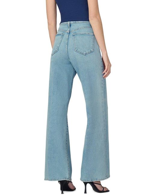 Joe's Jeans Blue Petite The Mia Wide Leg Jean