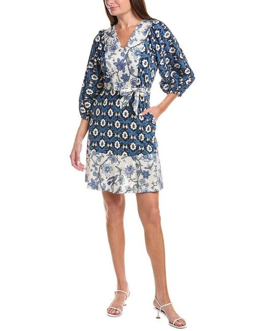 Max Mara Blue Weekend Virgola Jersey Mini Dress