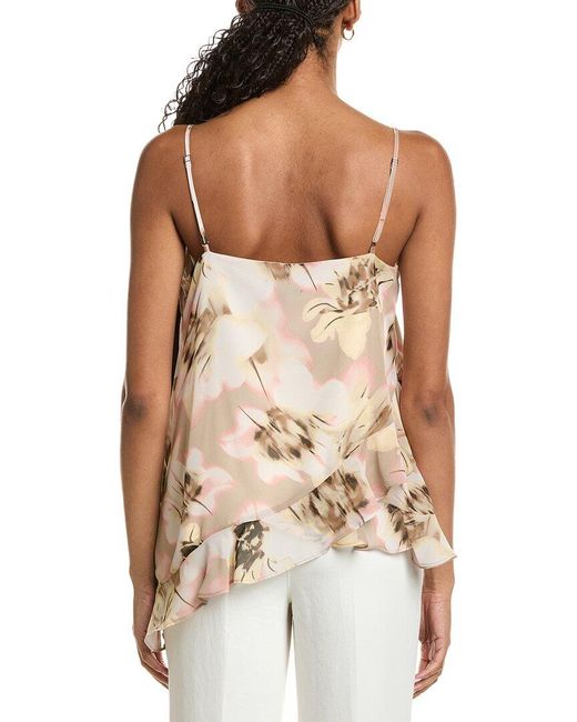 Kenneth Cole Natural Asymmetric Ruffle Cami