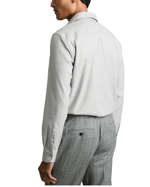 Reiss Gray Twin Pocket Overshirt for men