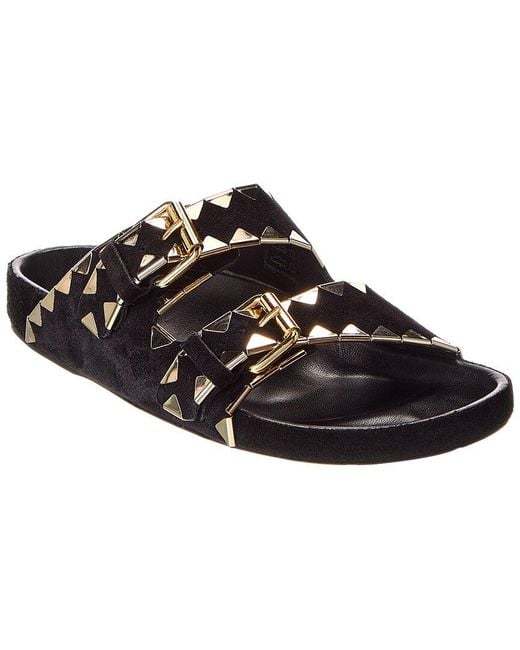 Isabel Marant Black Lennyo Suede Sandal
