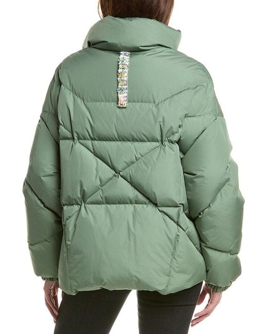 Khrisjoy Green Moon Wool & Cashmere-Blend Lined Puffer Jacket