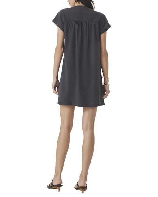 Splendid Blue Ivy Linen-Blend Mini Dress