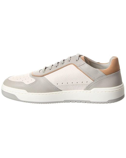 Brunello Cucinelli White Leather Sneaker for men