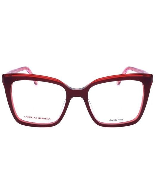 Carolina Herrera Red 53Mm Optical Frames