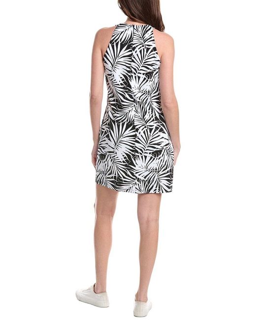 Tommy Bahama Black Aubrey Lorenzo Leaves Mini Dress
