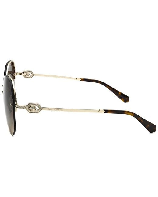 BVLGARI Metallic Bv6122B 58Mm Sunglasses for men