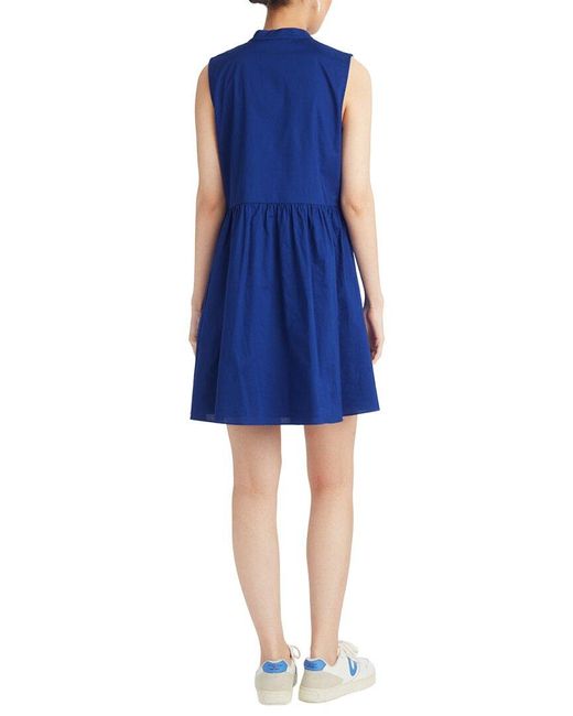 Draper James Blue Sami Sleeveless Shirtdress