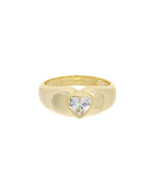 Juvell White 18K Plated Cz Ring