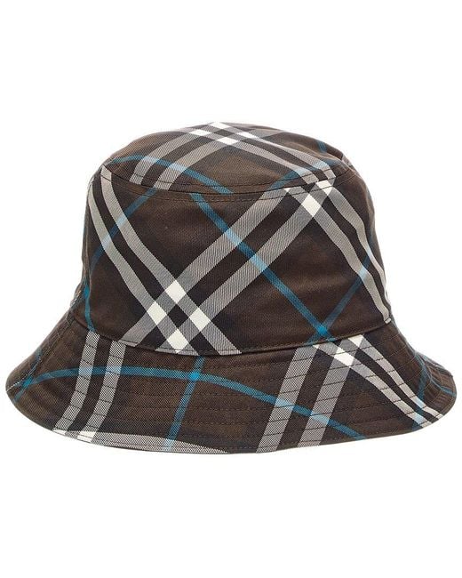 Burberry Black Check Bucket Hat