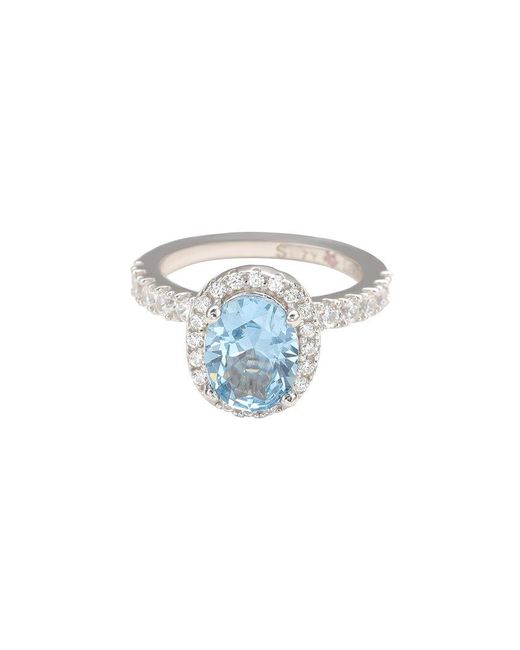 Suzy Levian CZ Jewelry White Suzy Levian Cz Halo Ring