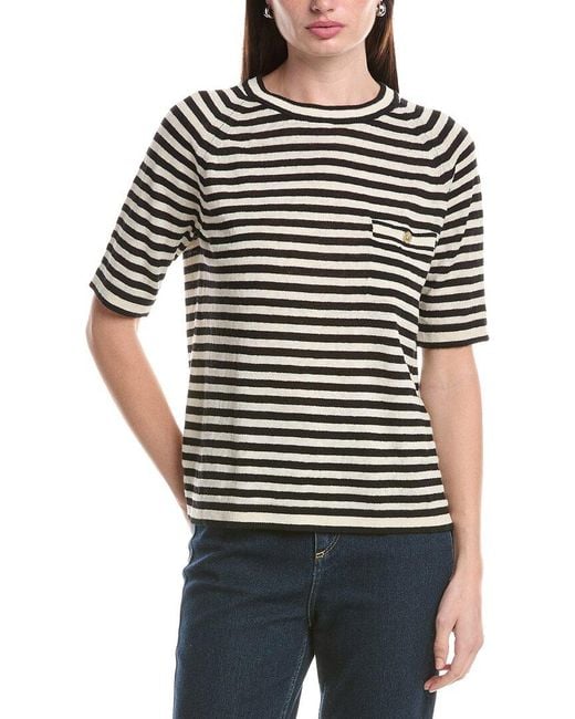 Max Mara Black Linen Beati Sweater