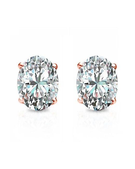 Suzy Levian CZ Jewelry Blue Suzy Levian Silver Cz Studs
