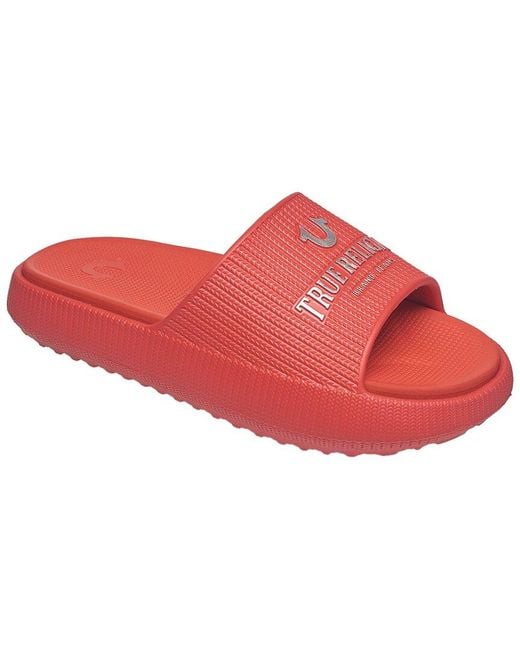 True Religion Red Meg Slide