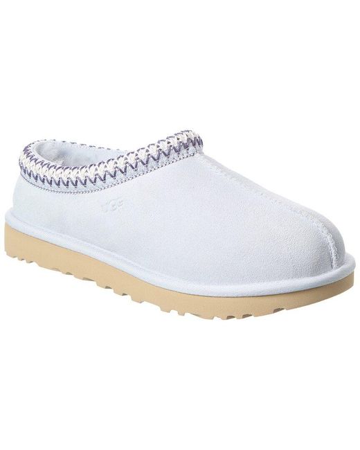 Ugg White Tasman Ii Suede Slipper