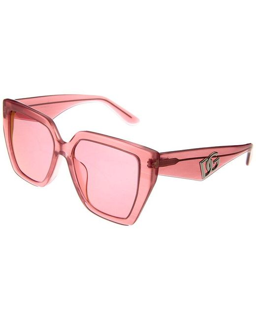 Dolce & Gabbana Pink Unisex Dg4438f 55mm Sunglasses