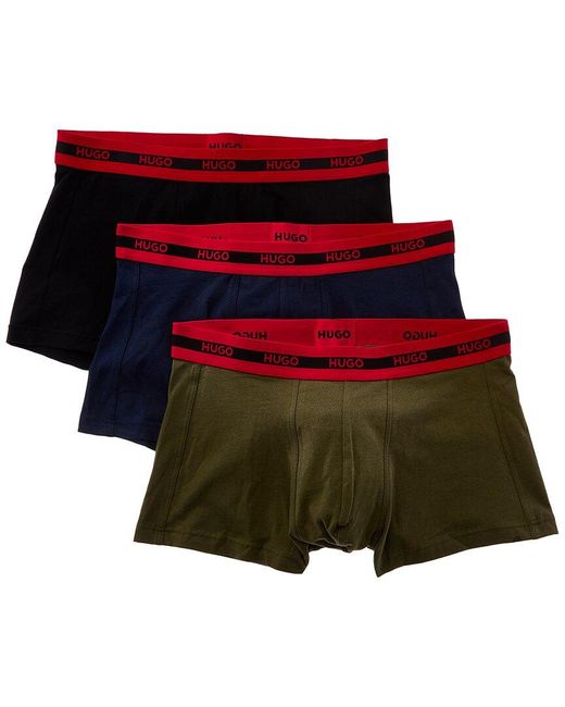 Boss Red 3Pk Planet Boxer Trunk for men