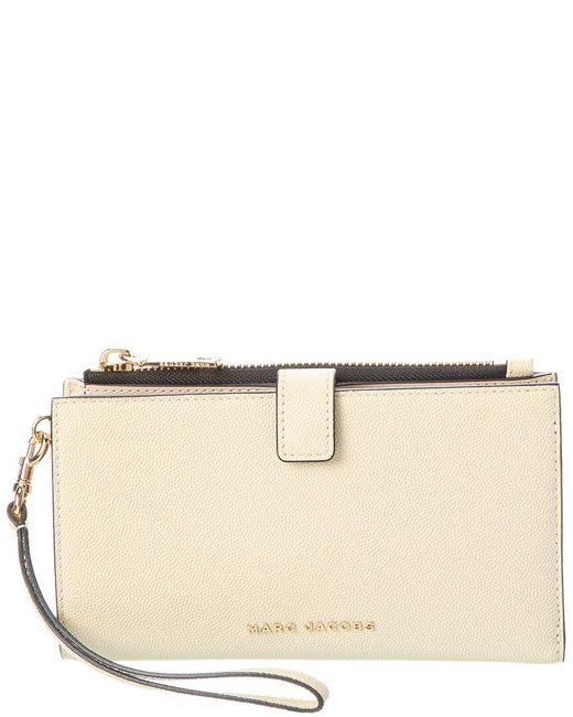 Marc Jacobs Natural Brb Leather Phone Wristlet