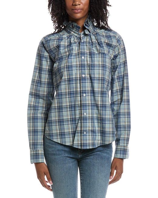 J.McLaughlin Blue Quarantina Blouse