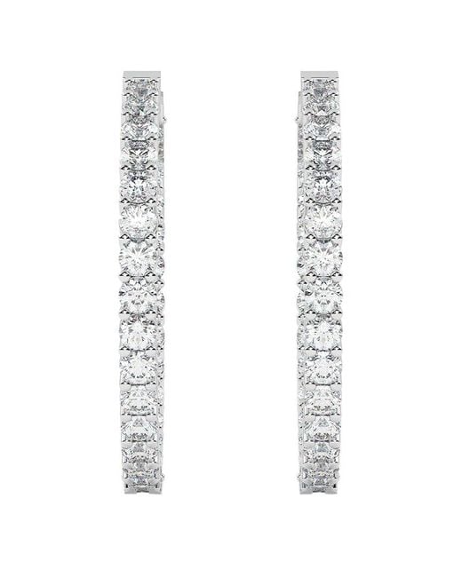 Diamond Select Cuts Metallic 14K 5.00 Ct. Tw. Diamond Earrings