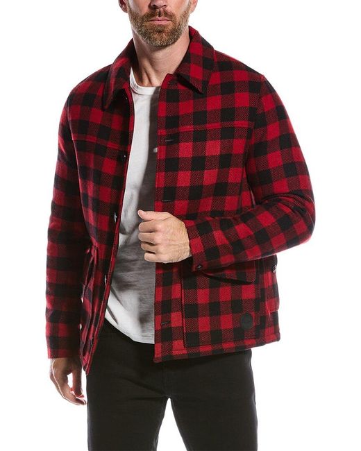 Ted Baker Red Nutley Wool-blend Overshirt for men