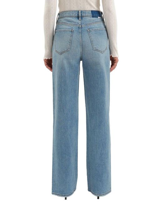 Daze Denim Blue City Straight Be Mine Vintage High Rise Straight Leg Jean